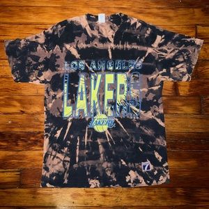 Vintage 1991 Logo 7 Los Angeles Lakers Shirt